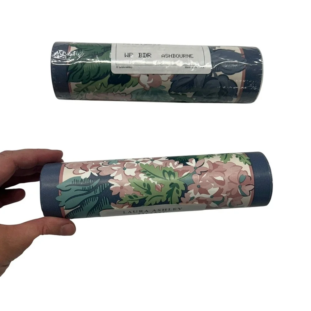Laura Ashley Ashbourne‎ Floral Wallpaper Border 2 Rolls Vintage Cottagecore
